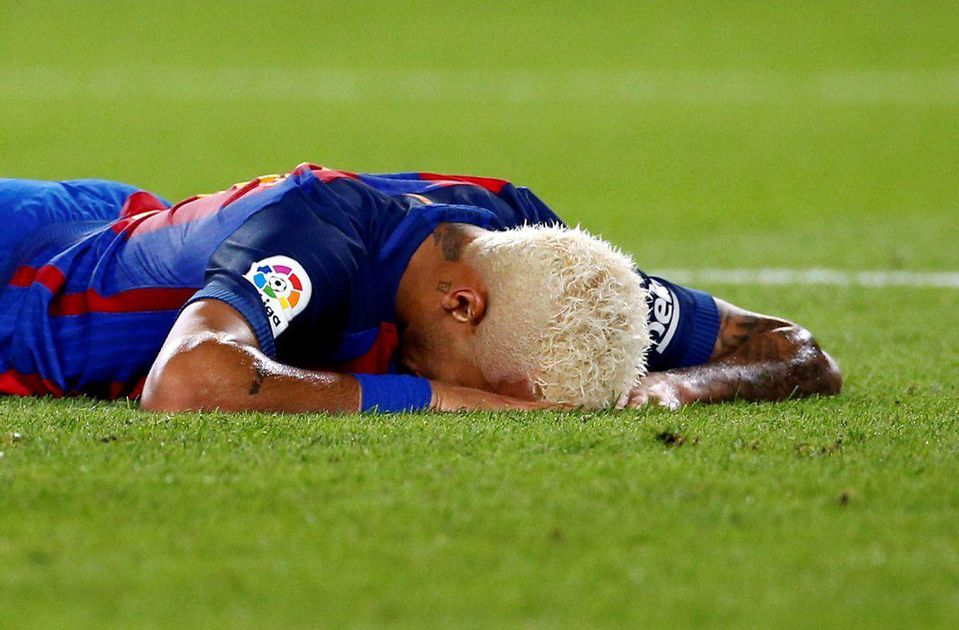 Neymar FC Barcelona smutok sep16 Reuters
