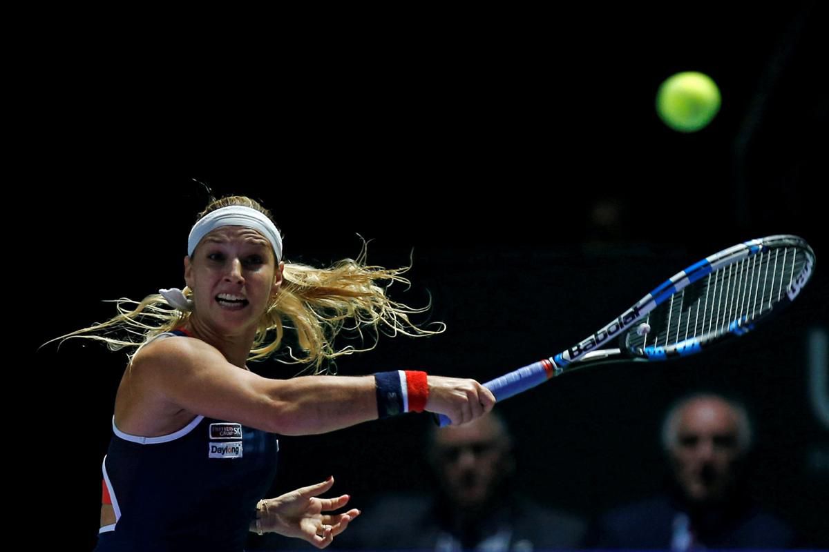 Dominika Cibulková, tenis, wta, finals, singapur, okt2016, raketa