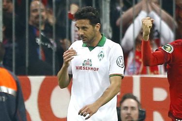 Zranený Pizarro bude pravdepodobne chýbať Werderu v pohárovom dueli