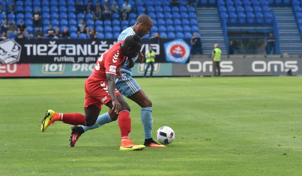 Senica, Slovan Bratislava, Mitchell Stuart Schet, Paul, Quaye, Fortuna liga, jul16, TASR