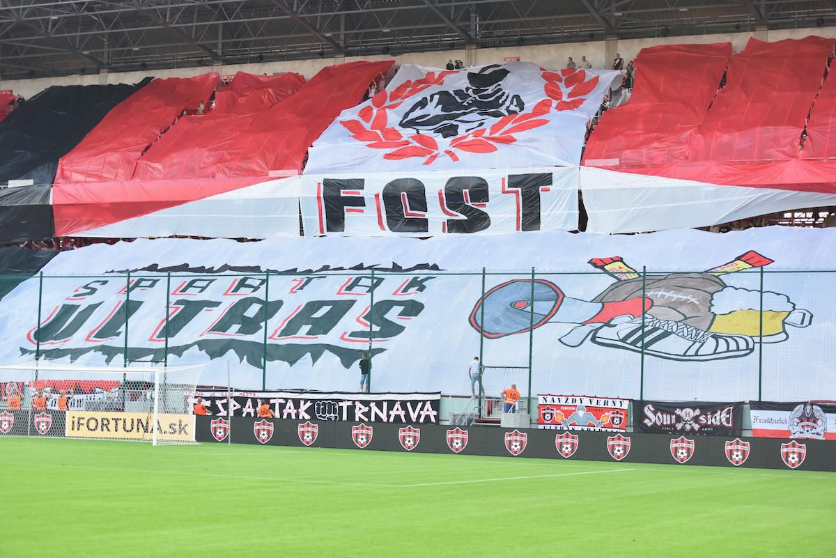 Choreo ultras Spartaka Trnava