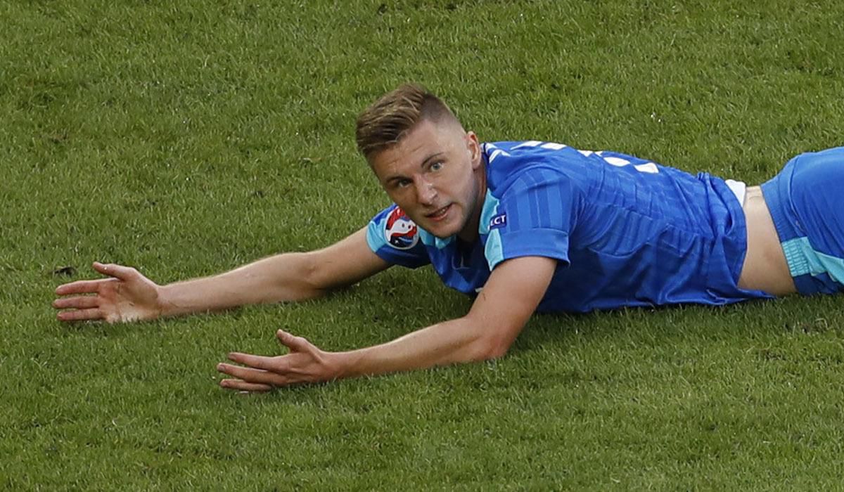 Milan Skriniar, Slovensko, na travniku, co jeee, vs. Nemecko, osemfinale EURO 2016