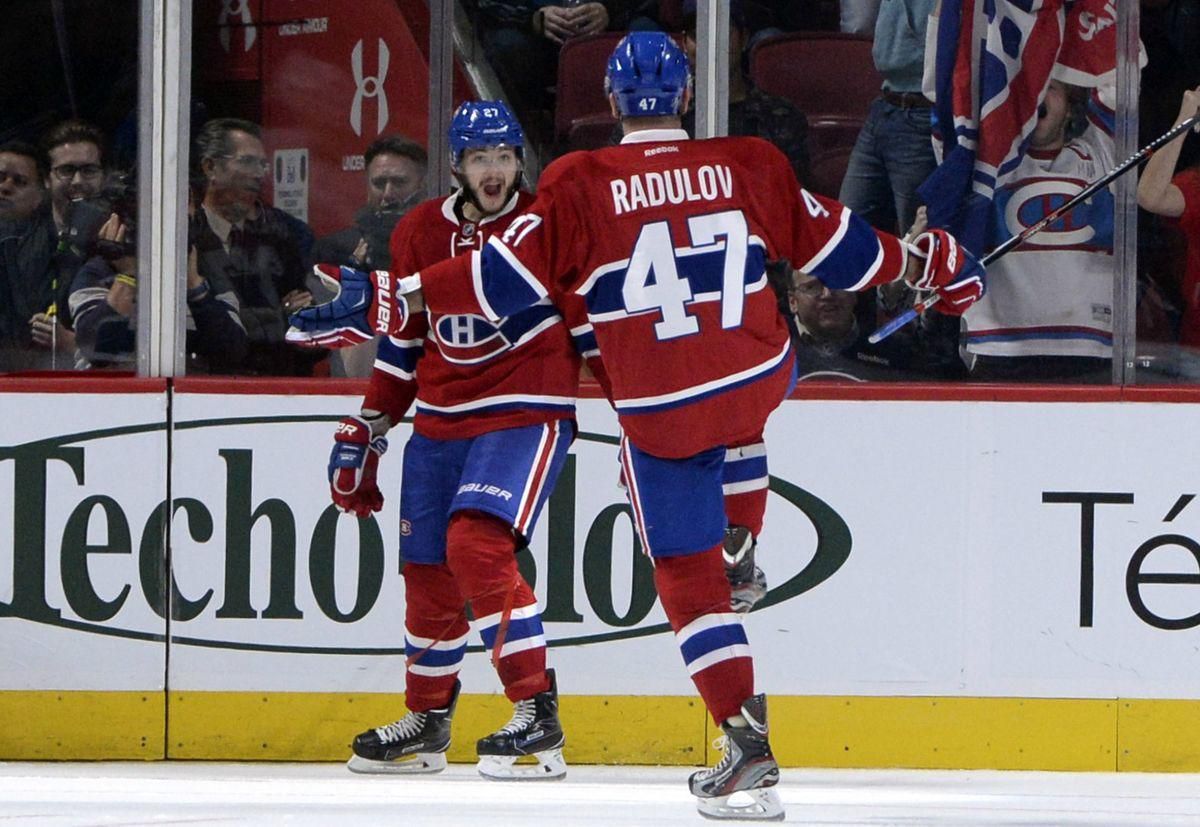 Montreal Canadiens Alex Galcenjuk Alexander Radulov okt16 Reuters