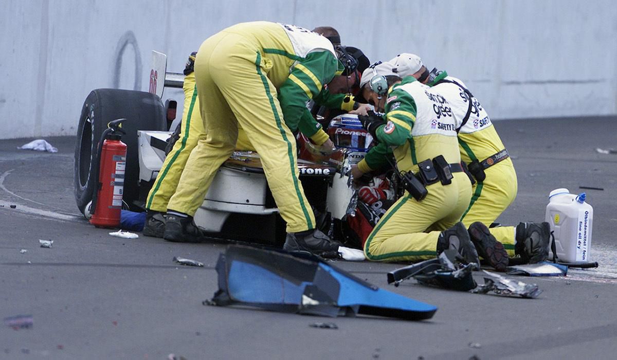 Alessandro Zanardi, lausitzring, nehoda, sep2001, gettyimages