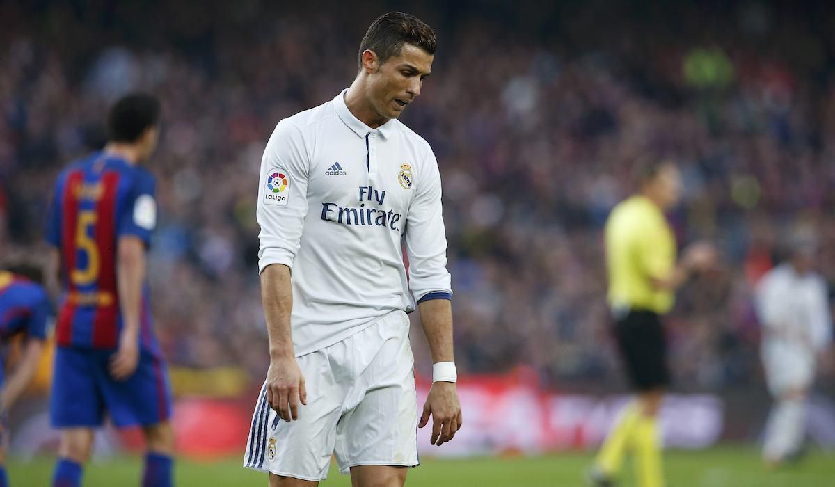 Real Madrid, Cristiano Ronaldo, smutok, el clasico, dec16, reuters