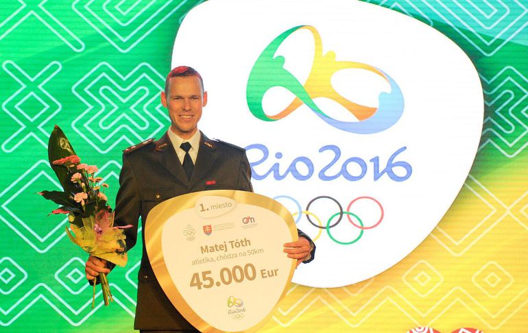 Najúspešnejší olympionici si prevzali šeky na 339-tisíc eur
