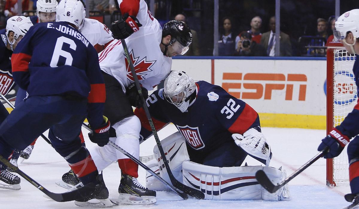 USA, Kanada, Ryan Suter, Jonathan Quick, Erik Johnson, Svetovy pohar 2016, sep16, reuters