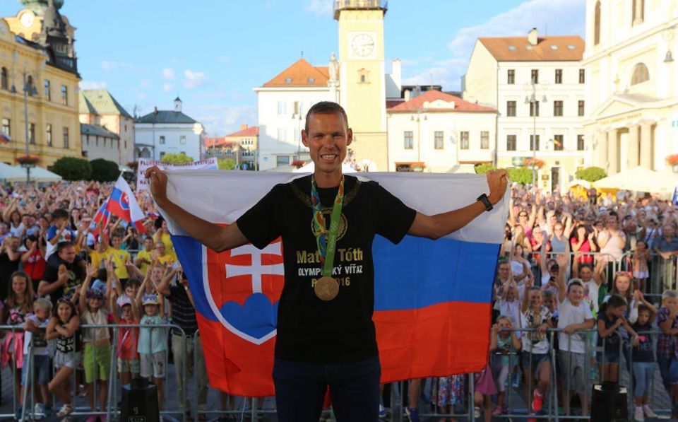 Matej Toth Banska Bystrica privitanie aug16 1 TASR