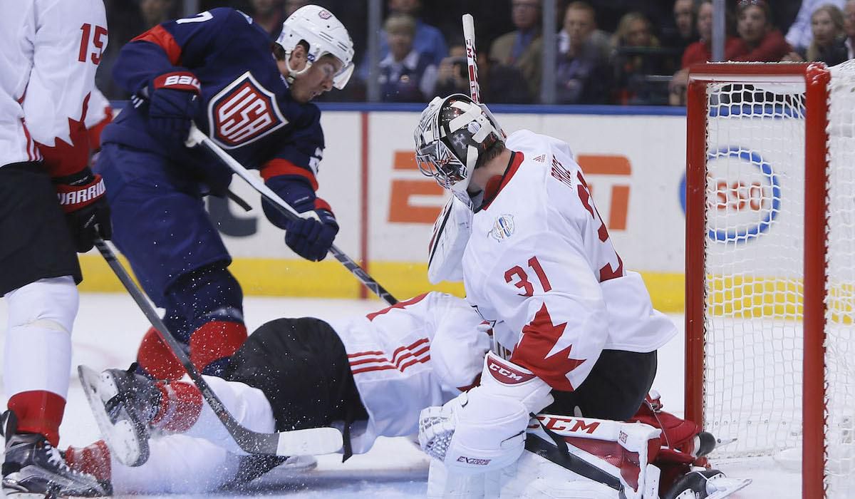 Ryan McDonagh, Carey Price, USA, Kanada, Svetovy pohar 2016, sep16, reuters