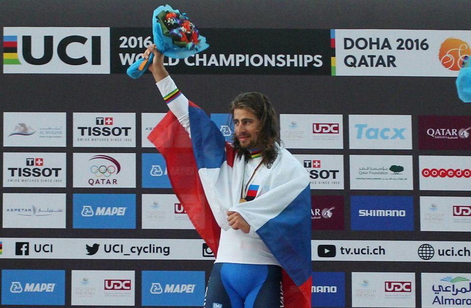 Peter Sagan Katar MS zlato okt16 Reuters