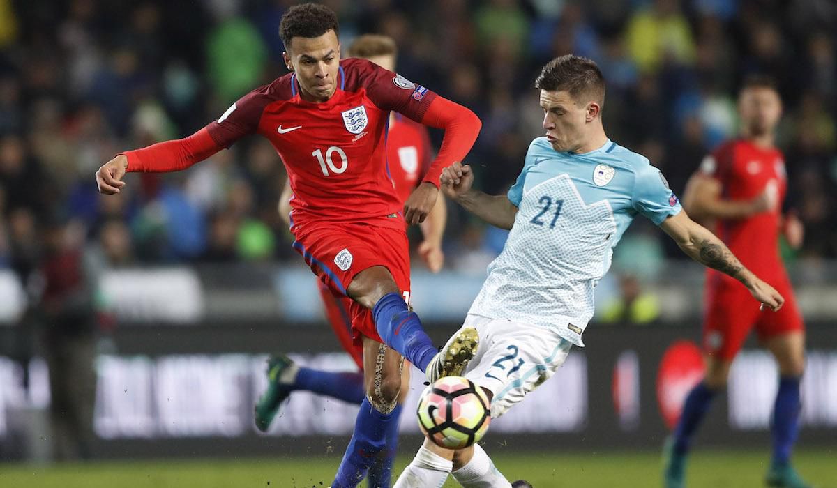 Anglicko, Dele Alli, Slovinsko, Benjamin Verbic, okt16, reuters