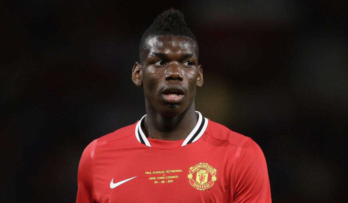 Paul Pogba, Manchester United, rozluckovy zapas Paul Scholes, archivne foto