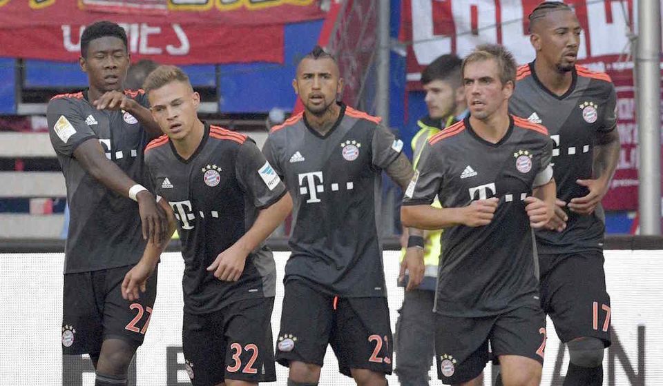 Bayern Mnichov, hraci, radost, gol, sep16, reuters