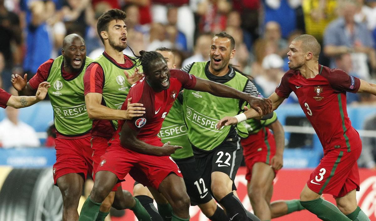 portugalsko pepe radost gol euro 2016