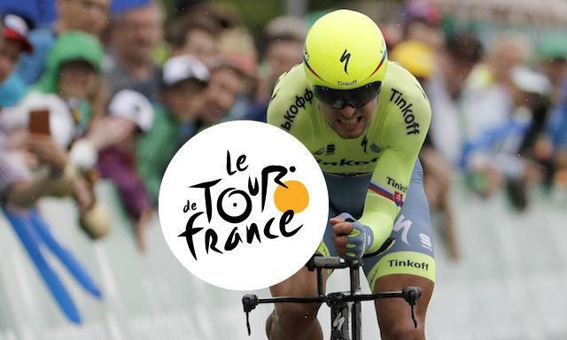 Peter Sagan, Tinkoff, casovka, logo Tour de France, ONLINE