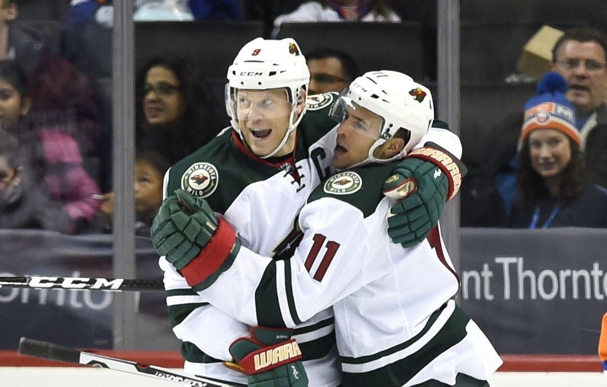 Minnesota Wild Zach Parise Mikko Koivu okt16 SITA