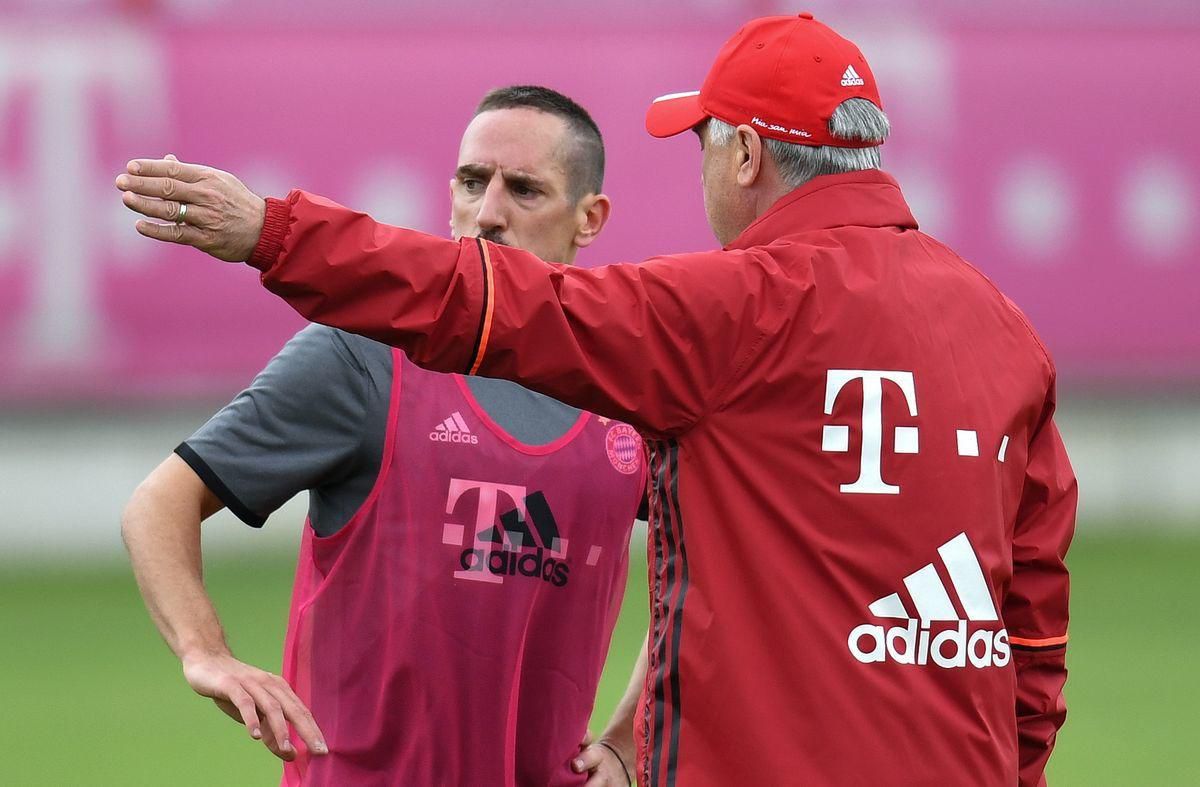 Franck Ribery Carlo Ancelotti jul16 SITA