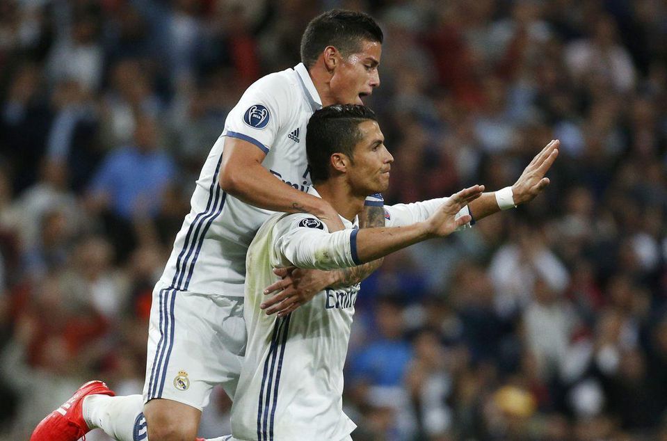 Real Madrid Cristiano Ronaldo James Rodriguez lm sep16 Reuters