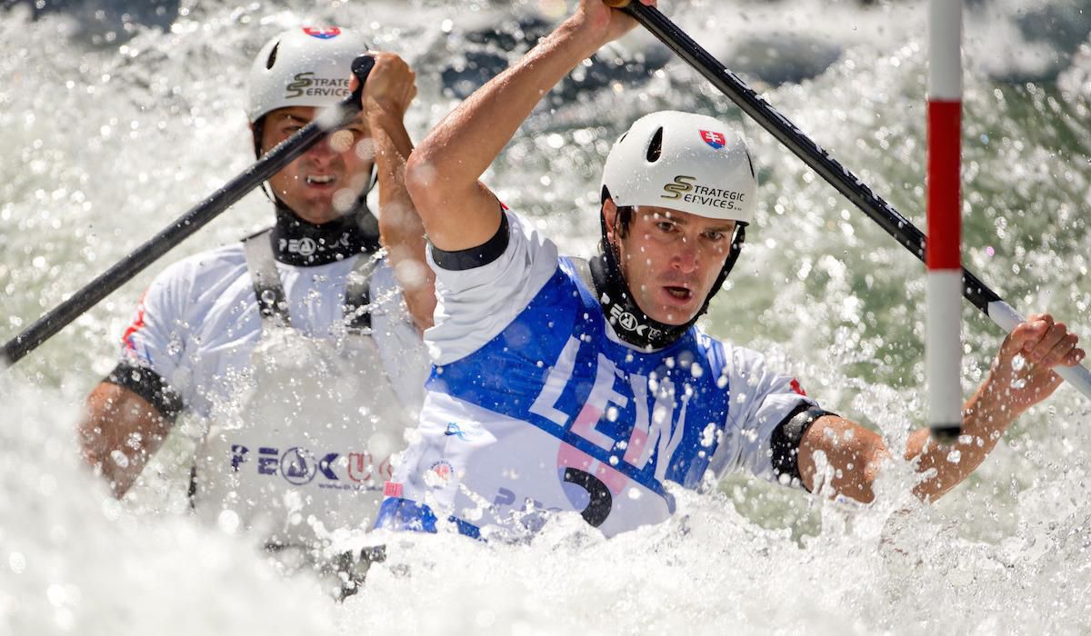 Ladislav Skantar, Peter Skantar, vodny slalom, aug14