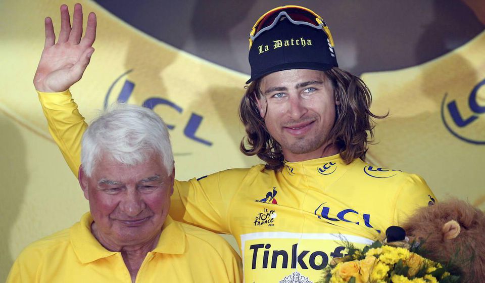 Raymond Poulidor, Peter Sagan, Tour de France, jul16, Reuters