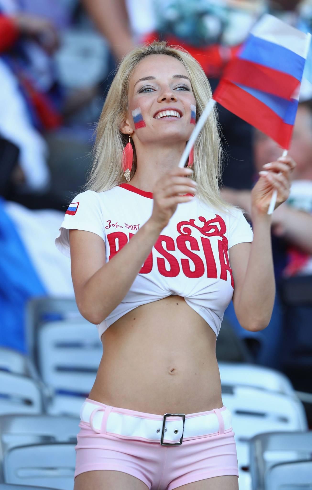 Fanynka, Rusko, vlajocky, EURO 2016