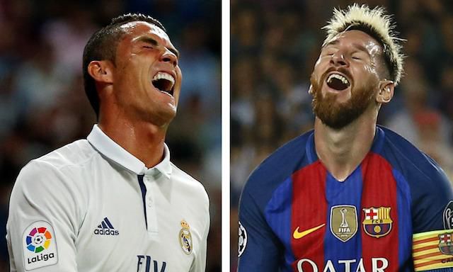 Cristiano Ronaldo, Lionel Messi, Real Madrid, FC Barcelona, sep16, reuters