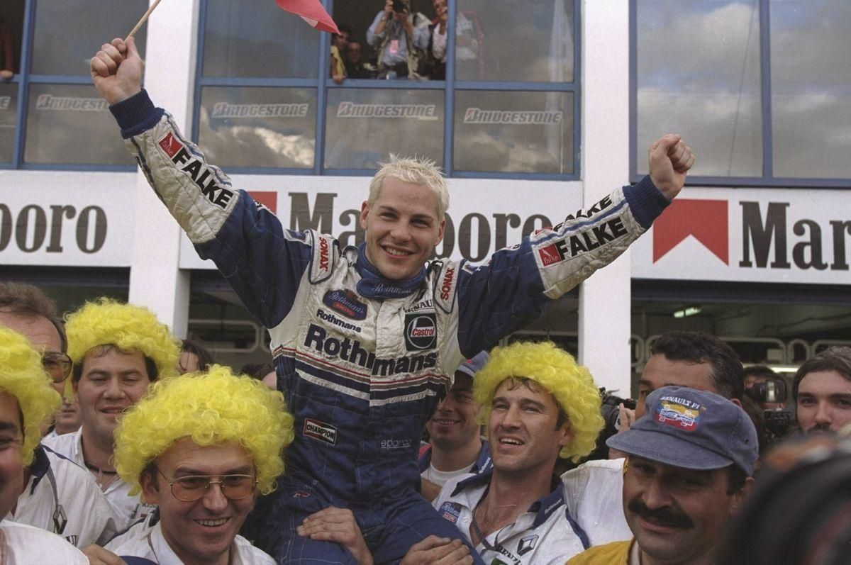 Jacques Villeneuve Willimas Reanult nov97 Getty Images