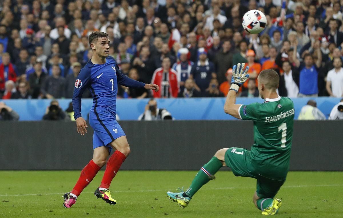 griezmann, euro 2016, francuzsko, island