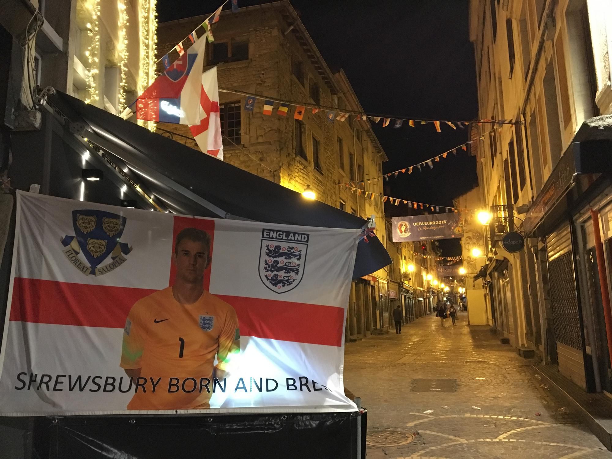 Slovensko - Anglicko, fanusikovia, St. Etienne, EURO 2016, foto1