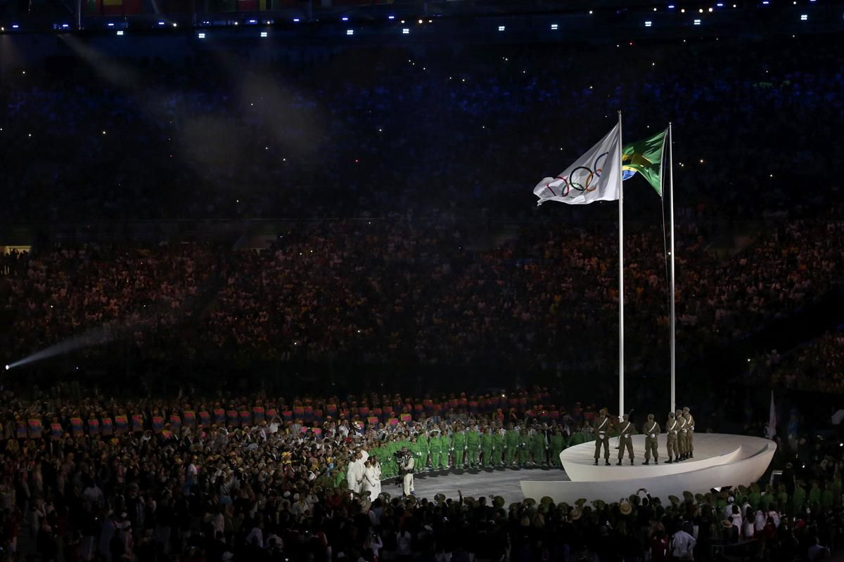 open ceremony, flags