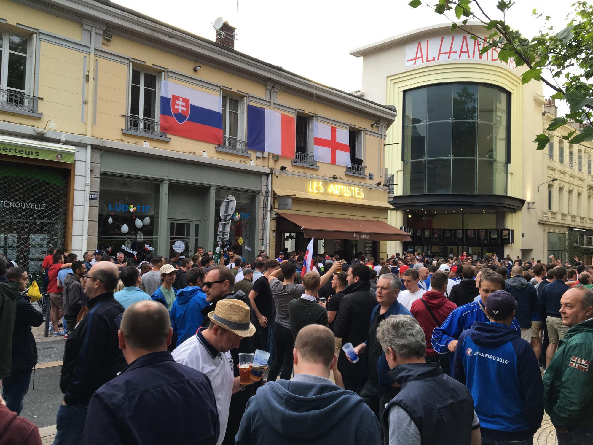 Slovensko - Anglicko, fanusikovia, St. Etienne, EURO 2016, foto4