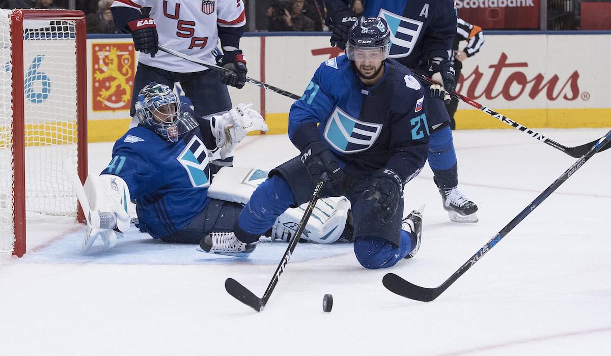 Tomas Tatar, Jaroslav Halak, Svetovy pohar 2016, Tim Europy, sep16, reuters