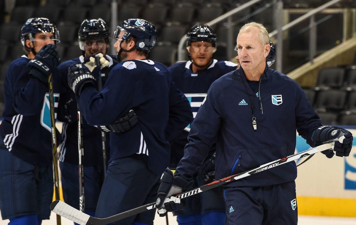 Ralph Krueger Tim Europy trening sep16 Getty Images