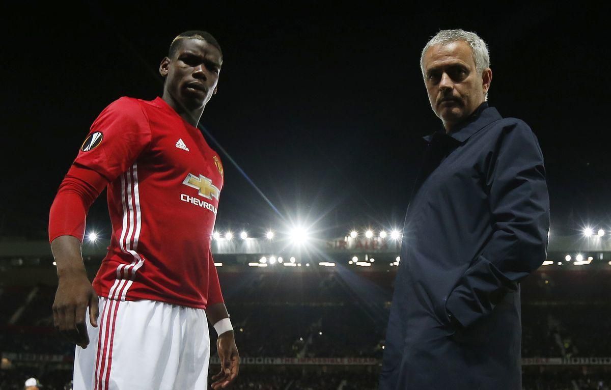 Paul Pogba Jose Mourinho Manchester United sep16 Reuters