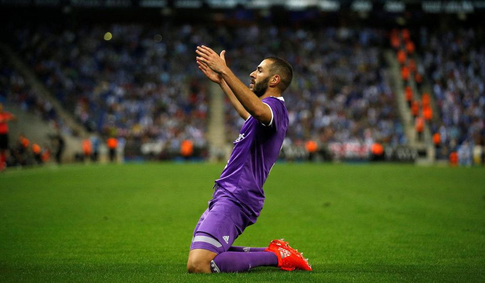 Karim Benzema, Real Madrid, sep16, reuters
