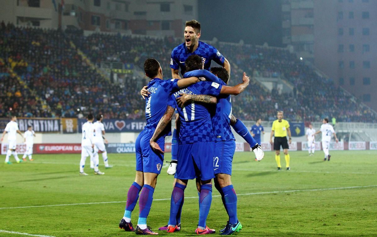 Chorvatsko hraci radost Kosovo okt16 Reuters