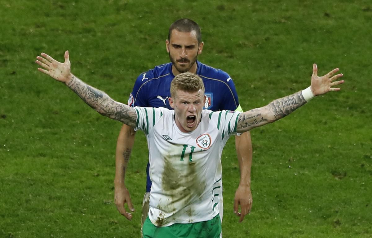 James mcclean irsko bernardeschi taliansko euro jun2016