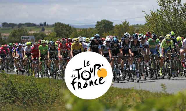Peloton, pekna cesta, Tour de France, logo, Jul 2016