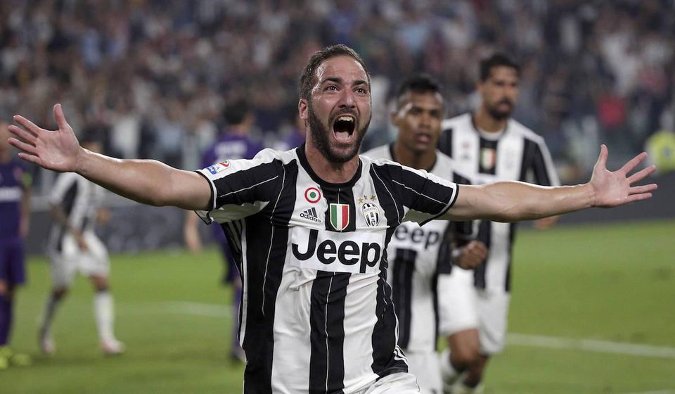 Juventus, Gonzalo Higuain, gol, radost, serie a, aug16, reuters