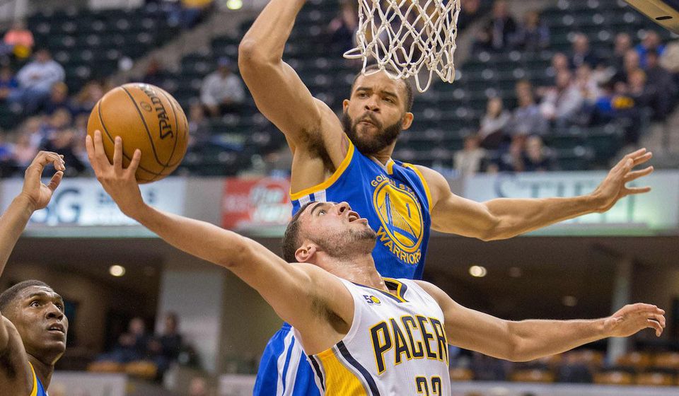 Golden State Warriors, JaVale McGee, Georges Niang, nov16, reuters