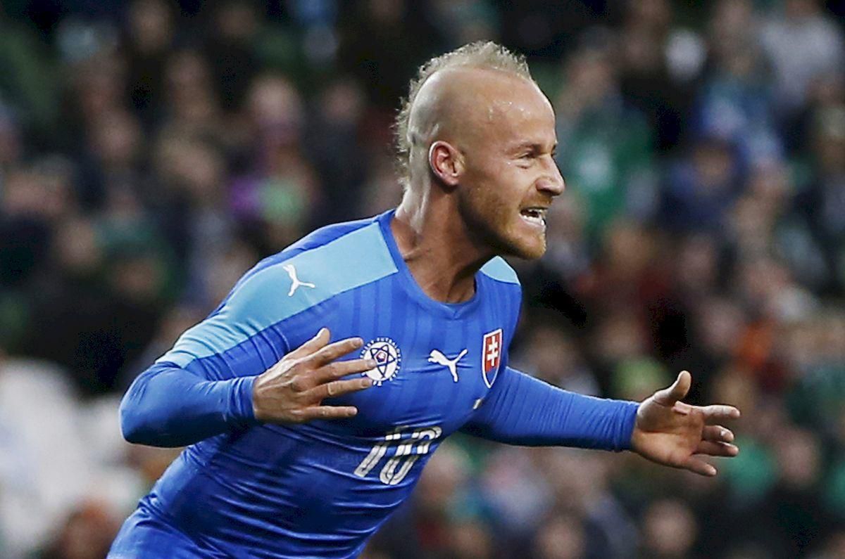 Miroslav Stoch Slovensko gol apr16 Reuters