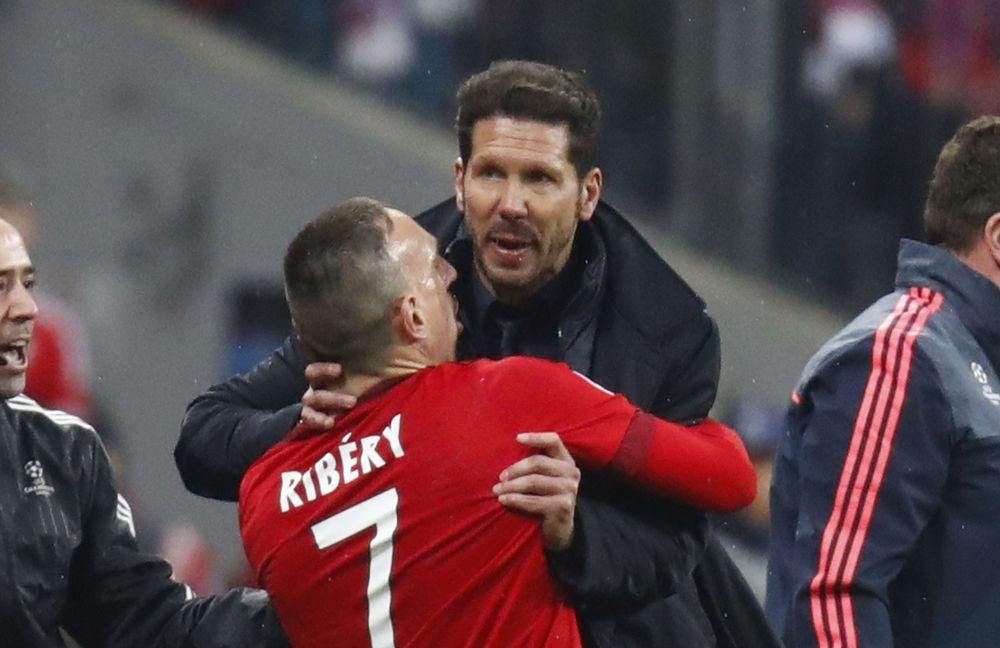 Frank Ribery Diego Simeone Atletico Madrid Bayern Mnichov lm maj16 Reuters