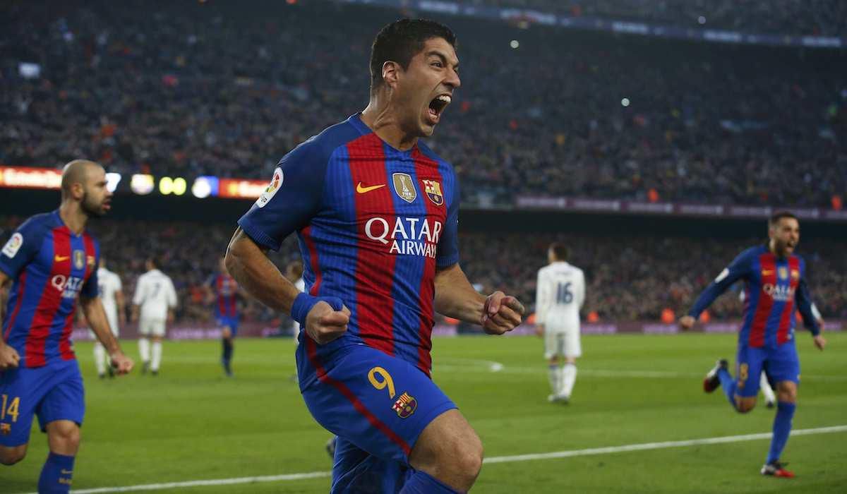 FC Barcelona, Luis Suarez, gol, radost, dec16, reuters
