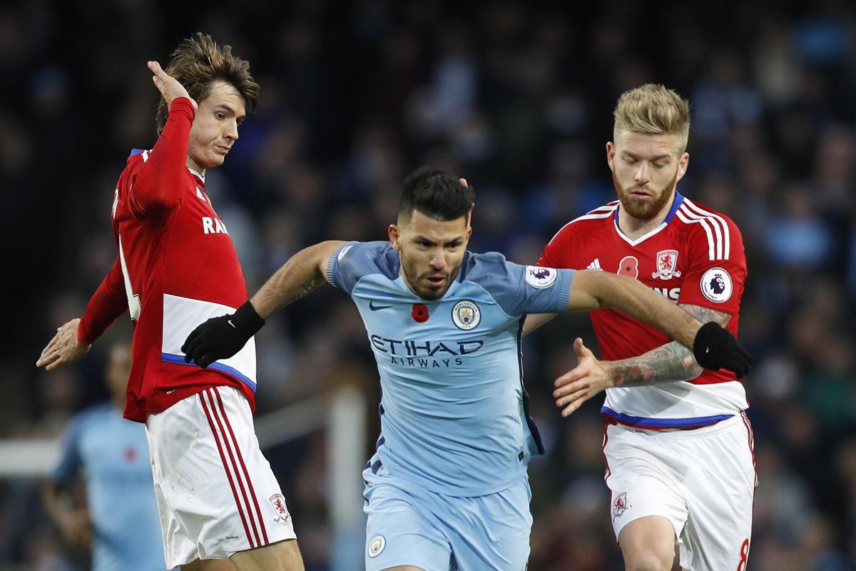 manchester city, Middlesbrough, sergio aguero, okt2016