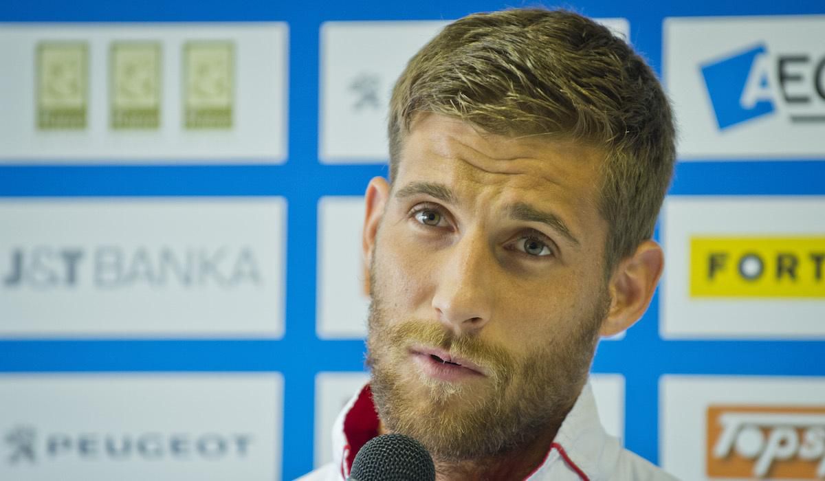 Martin Klizan, zarasteny na tlacovke, Davis Cup, Dec2015