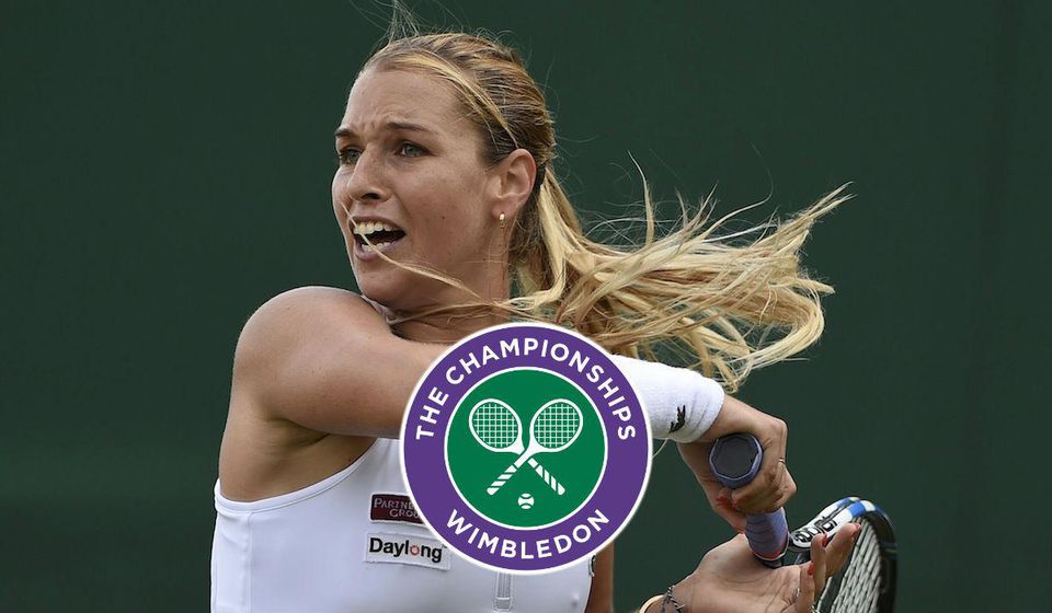 Dominika Cibulkova, Wimbledon, logo, ONLINE, Jun2016