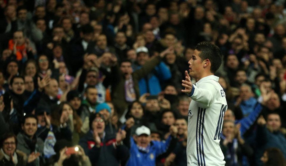 Real Madrid, James Rodriguez, jan17, reuters