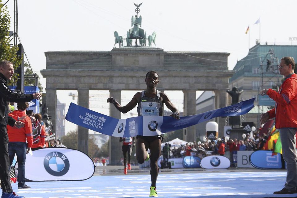 berlinsky maraton , bekele