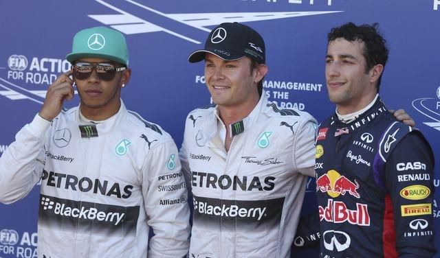 Hamilton rosberg ricciardo monako kvalifikacia 2014