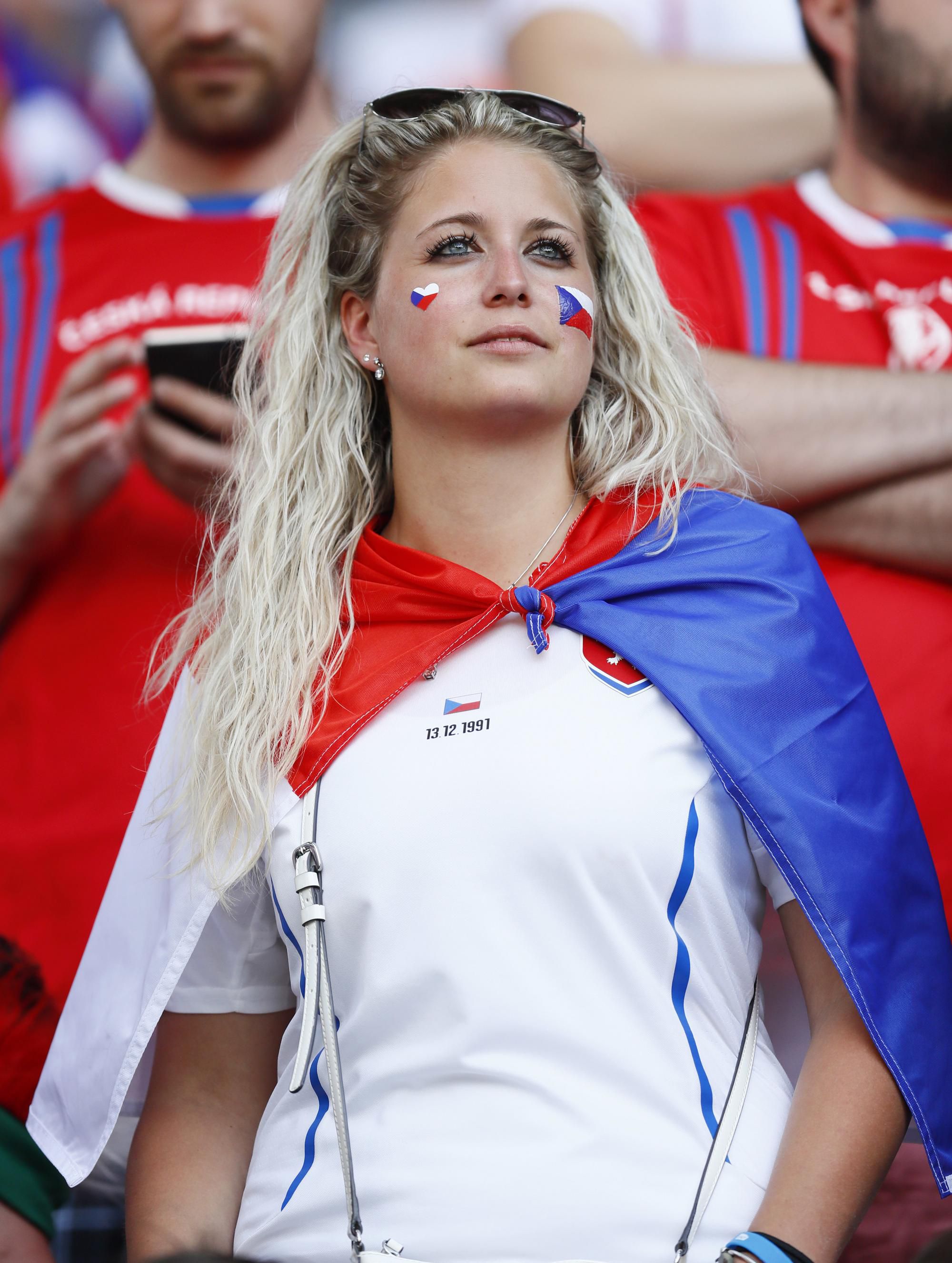 Fanynka, Cesko, plast, vlajka, EURO 2016